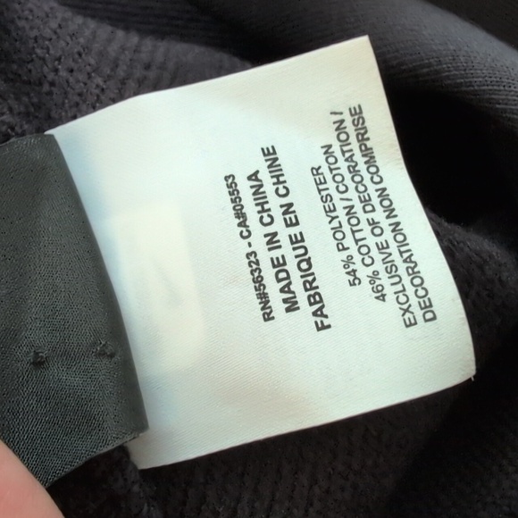 Nike Studio Front Tie Stretch Jersey Yoga Top Black Size Medium V-Back - Picture 10 of 16